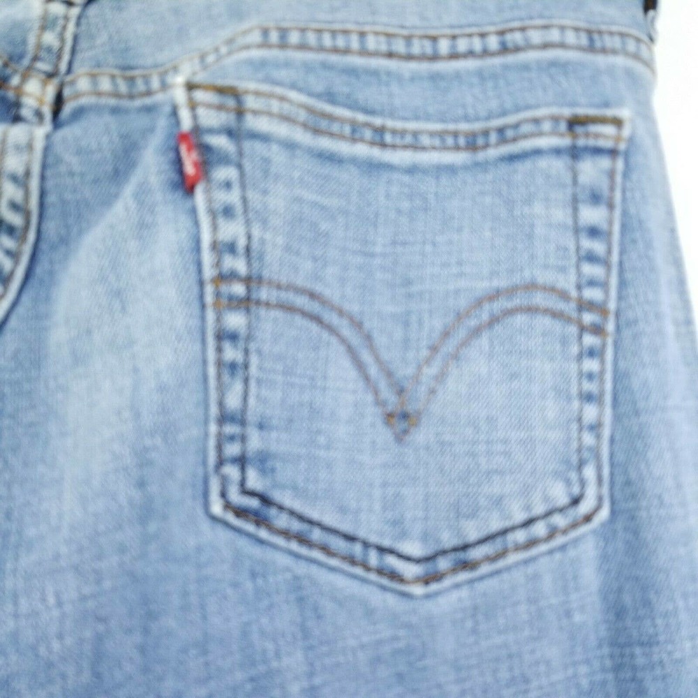 Levis 515 Bootcut10 Medium Wash Blue Jeans Stretch - Picture 9 of 12